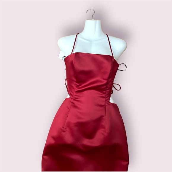 Vintage Jessica McClintock Gunne Sax Ruby Red Gown size 3/4 - Picture 9 of 12